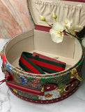 Authentic GUCCI-GG Floral  Bag Hat Case