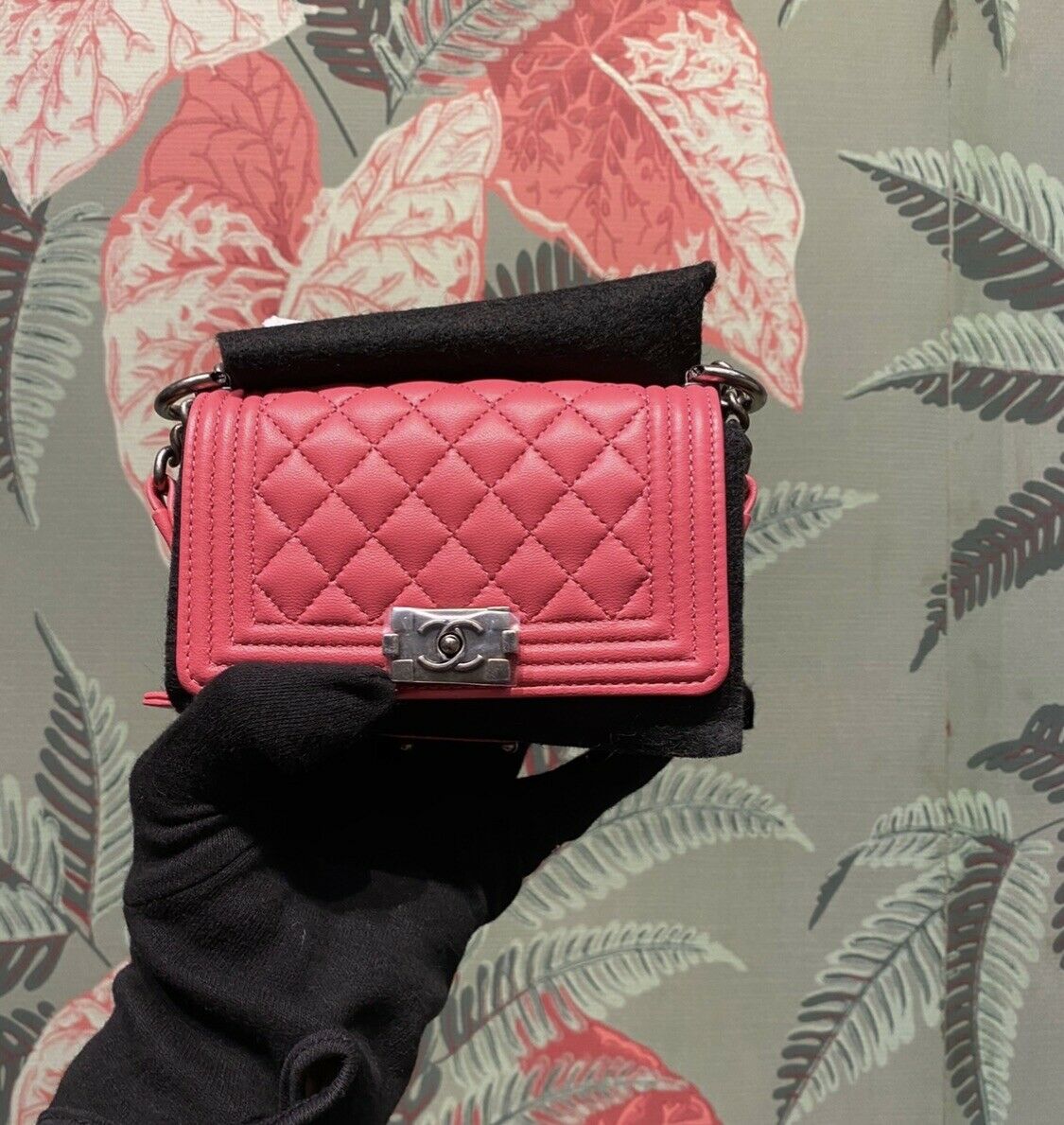 pink mini chanel bag authentic