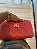 Authentic Chanel Classic Small Flap Cambon Chain Shoulder Bag/Clutch