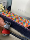Verified Authentic GUCCI Monogram Multicolor Small Tote Pink Bag Only