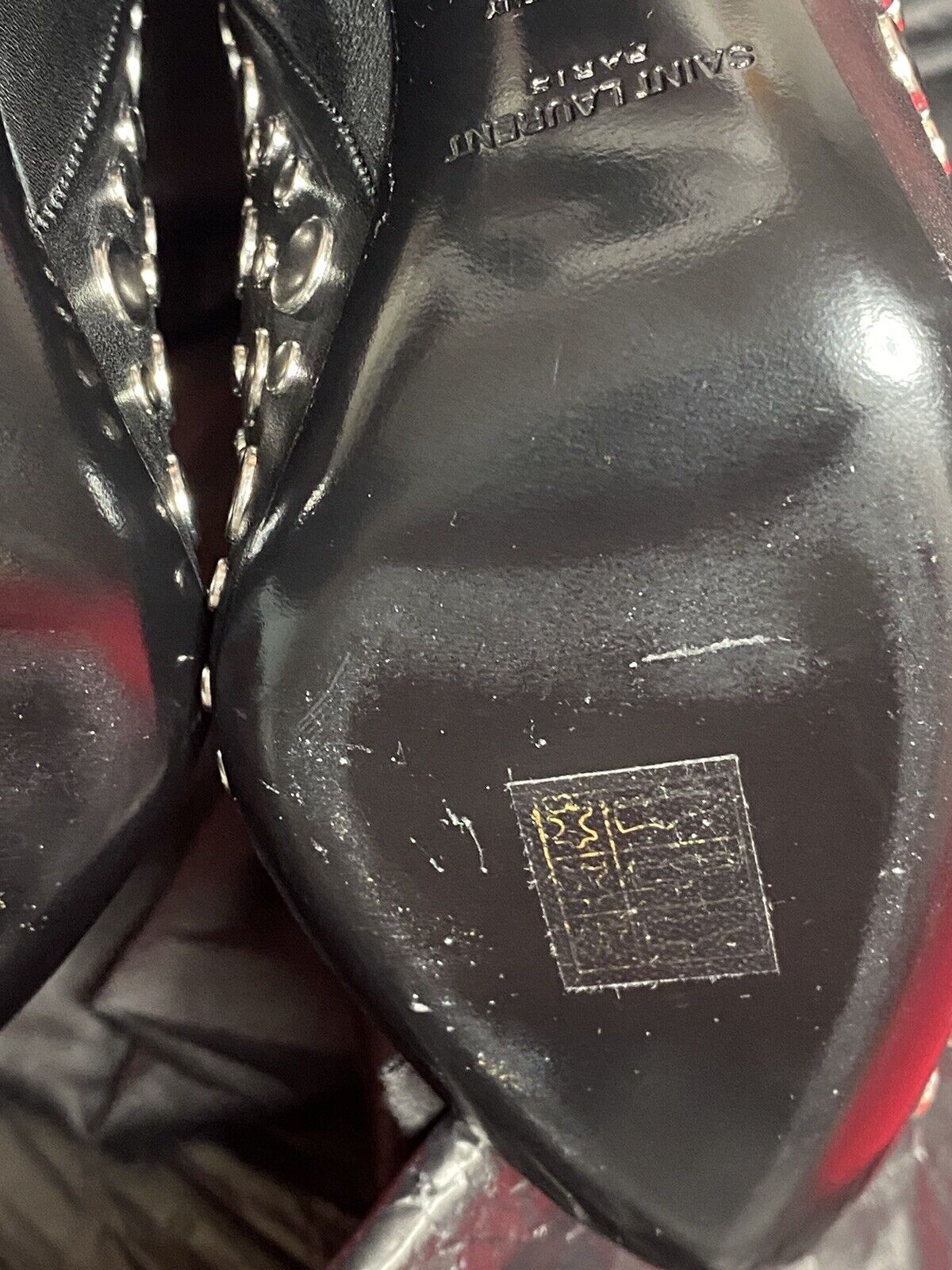 Saint Laurent Black Kiki Over The Knee Boots/Booties size 36.5
