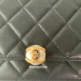 Authentic  CHANEL wallet on chain pearl Quilted Shoulder Bag/Crossbody RARE
