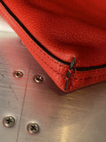 Gucci Portfolio Clutch Calfskin  Vintage Logo Print Red Bag