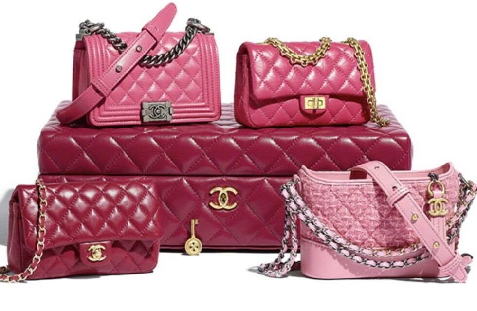 chanel purse pink