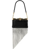 Authentic Exotic GUCCI Broadway Pythonskin Bag With Crystal Fringe