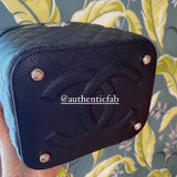 Authentic CHANEL 21S Black Caviar Small Vanity Case/Bag