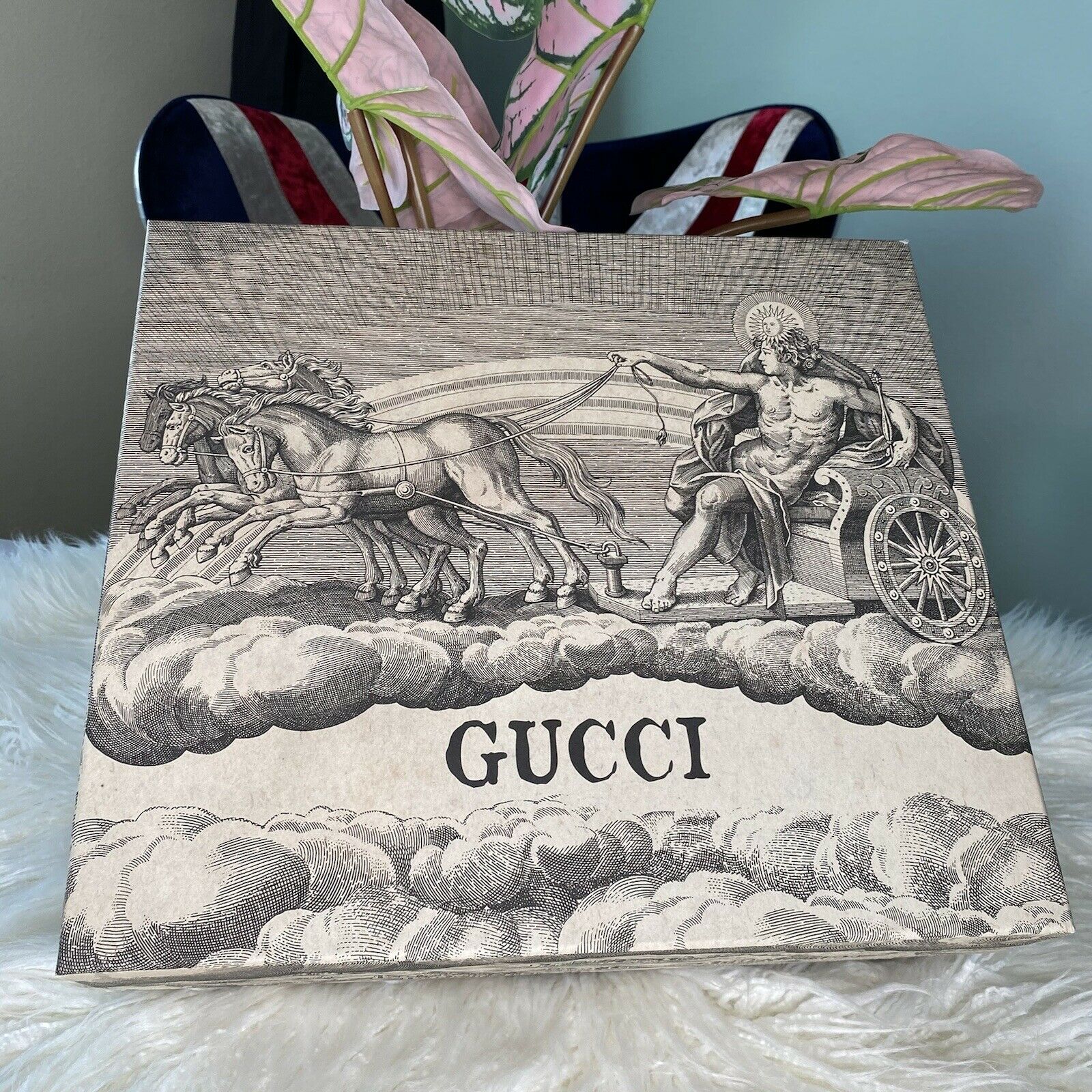New Authentic Gucci GG Marmont Embroidered Matelasse Black Velvet Bag Purse