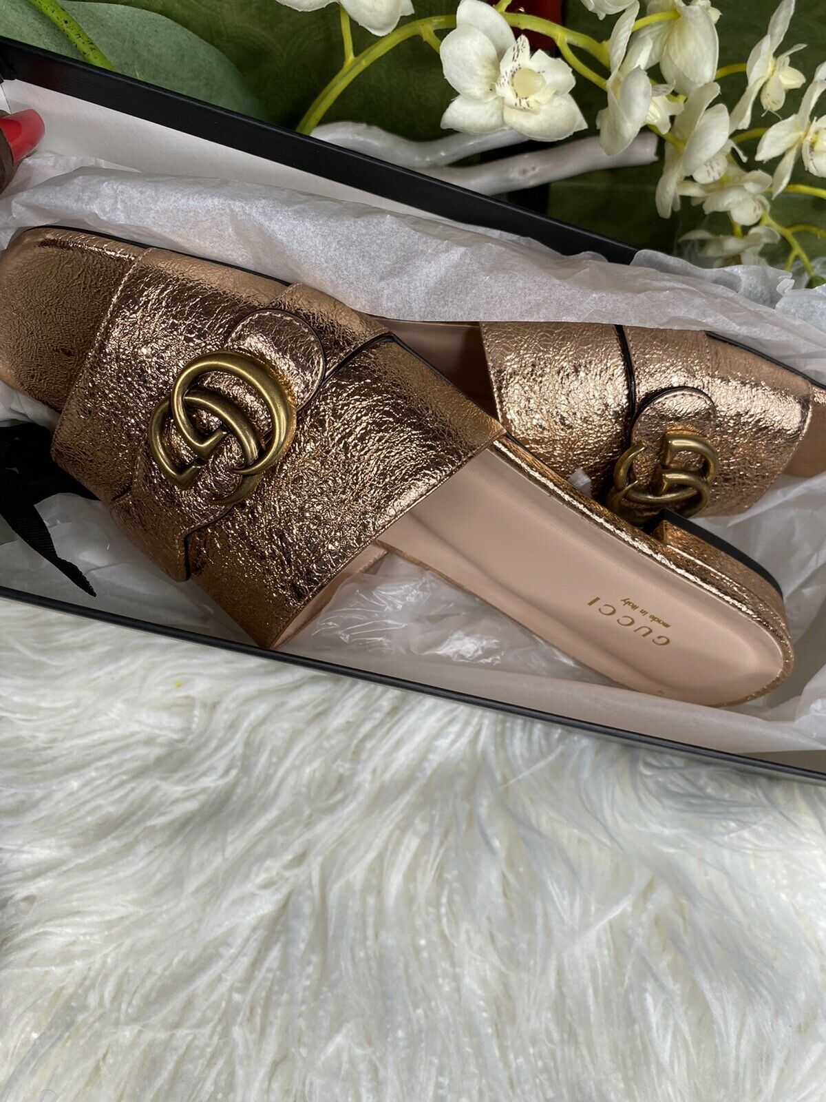 Gucci, Shoes, Rose Gold Gucci Heels
