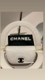 Vintage Chanel Handbag Coco Mark Turn Lock Caviar Leather- Chanel Kelly Bag