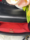 Chanel Black Quilted Lambskin Braided Edge Mini Flap Bag