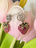 Gucci GG Strabery Crystal earrings