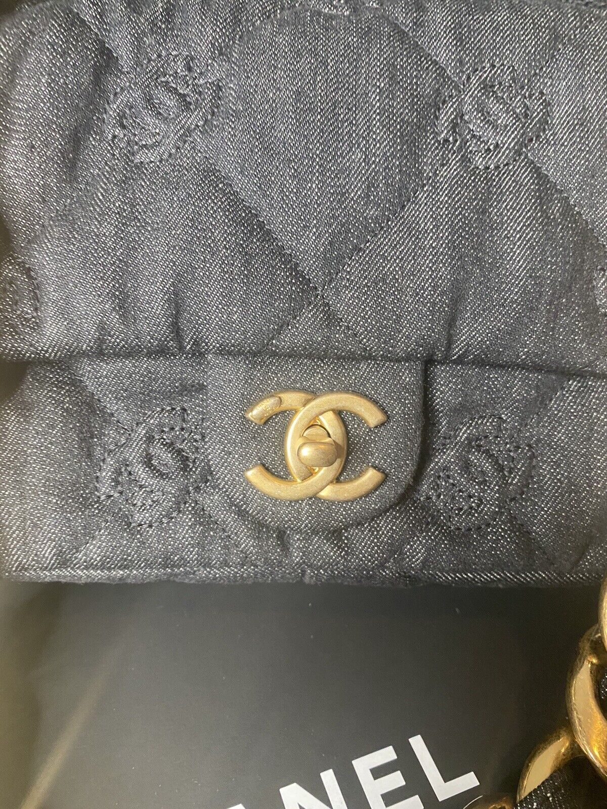 Chanel Washed Denim Medium Classic Flap