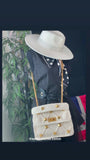 NWT VALENTINO GARAVANIRoman Stud Knitted Shoulder/Crossbody Gold Studs Bag