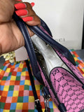 Verified Authentic GUCCI Monogram Multicolor Small Tote Pink Bag Only