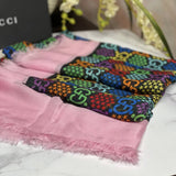 PINK GUCCI PSYCHEDELIC COLLECTION shawl/scarf